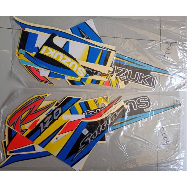 Stripping satria lumba (kuning hitam)