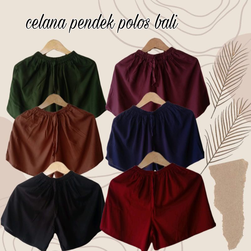 Celana Pendek Polos Bali