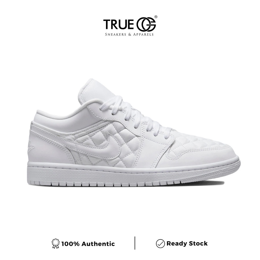 Air Jordan 1 Low Quilted White (W) 100% Original