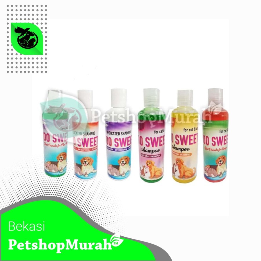 Shampo Kucing anjing cat &amp; dog TOO SWEET 100 ml - NATURAL