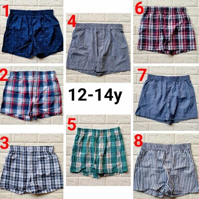 celana pendek anak laki branded original H&M hnm HM boxer 12-14 tahun Star Seller Termurah Trend