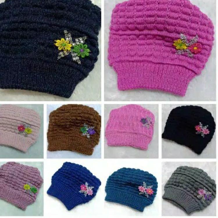 Kerpus hijab ibu ibu fashion beanies nenek ciput rajut turban topi kupluk emak no pad [TGN.25Au22ᴼ]