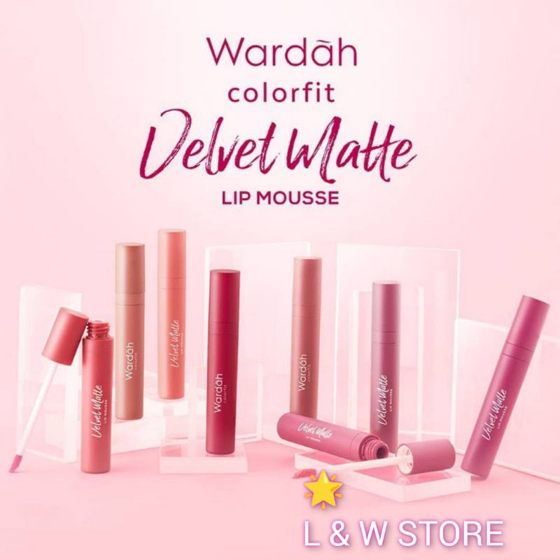 Wardah Colorfit Velvet Matte Lip Mousse 4g/Lipcream Wardah