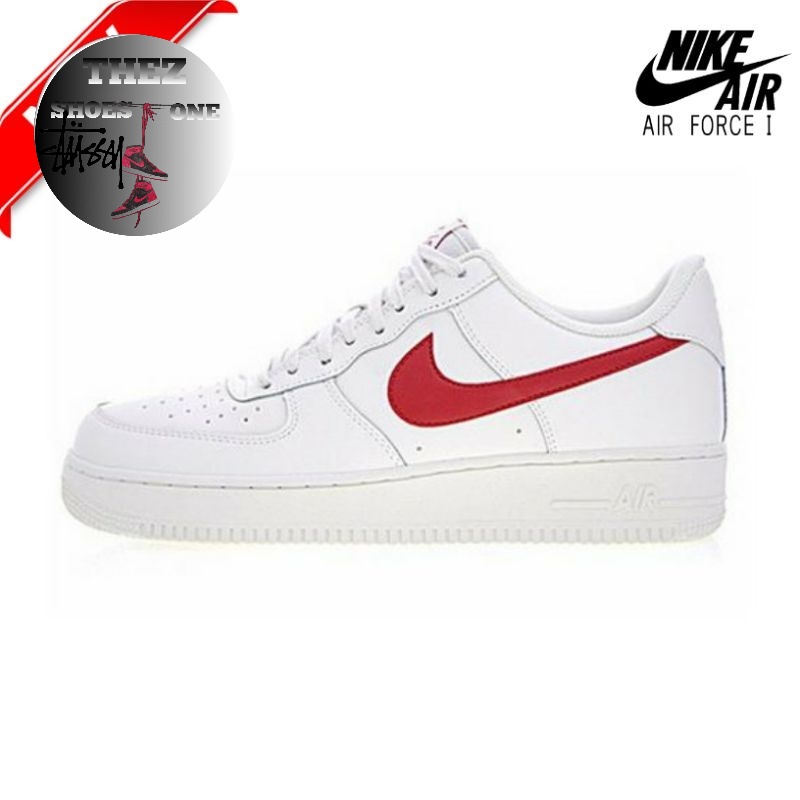 Nike Air Force 1 Low 07 Sport Red Sail University Red White Cream - ORIGINAL MATERIAL 100%
