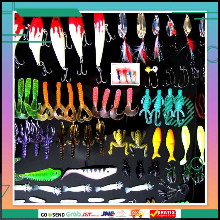 (BISA COD) FTIHSHPLIXADA Umpan Pancing Ikan Set Fishing Bait Kit-33 100 PCS - DWS230