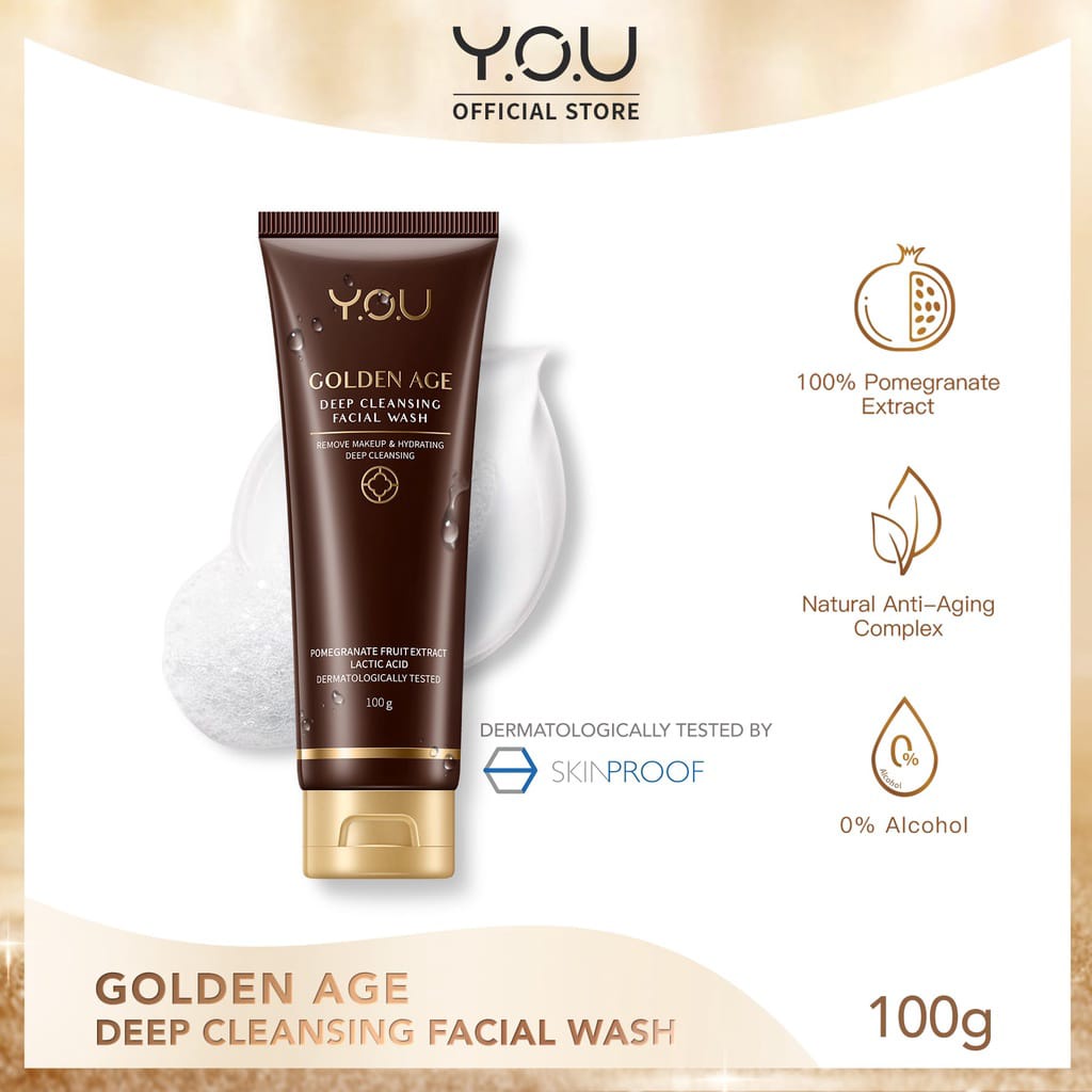 Alny Hijab - Golden Age Deep Cleansing Facial Wash 100g / Cuci Muka Golden Age by You