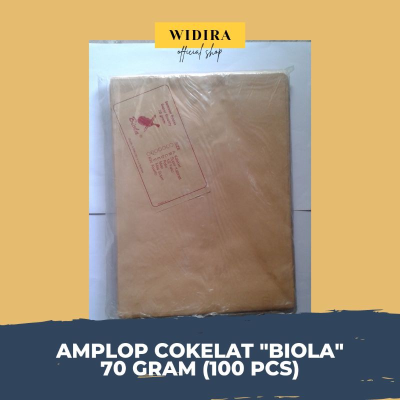

[ATK] Amplop Cokelat BIOLA 70 gr (100 Pcs)