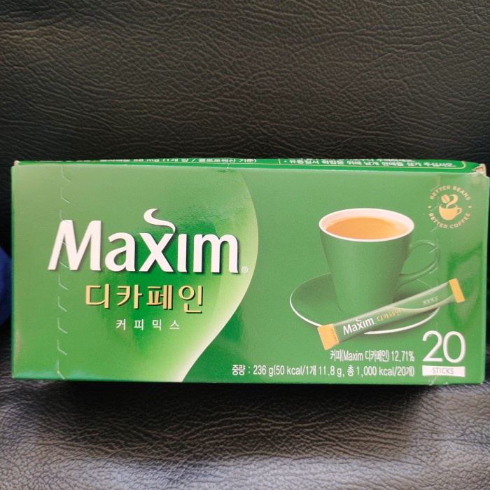 

maxim decaf decaffeinated coffee isi 20