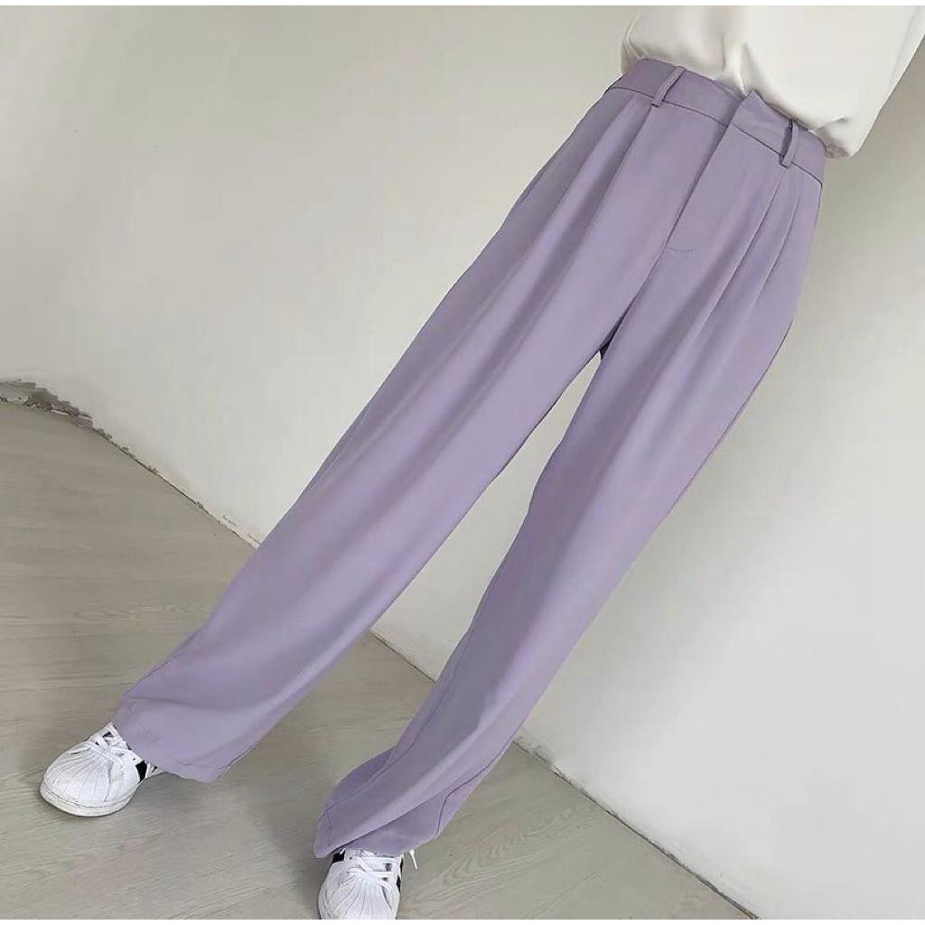 Ready stock Hailey pants bawahan wanita celana import-1