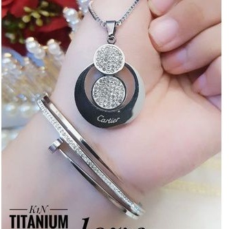 TiTanium set gelang kalung y532