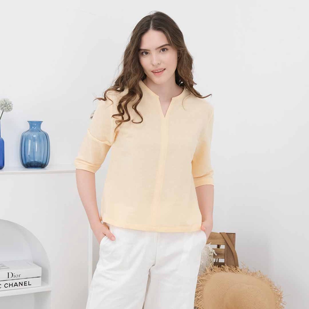 Beatrice Clothing Viren Blouse - Blouse Wanita-Peach