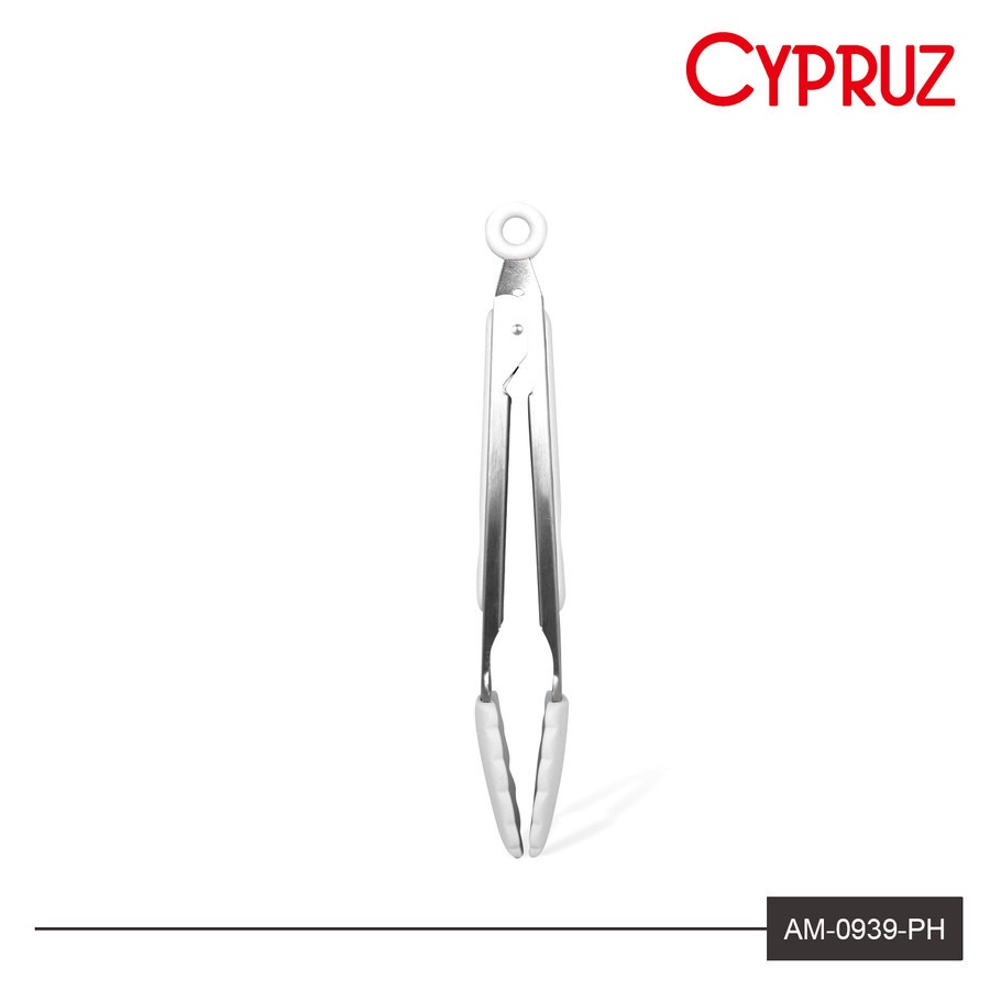 Cypruz Tongs Silicone / Capitan Makanan Food Grade AM-0939 - Abu-abu