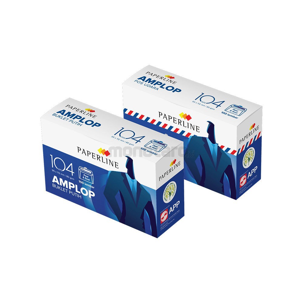 

Amplop Lem PAPERLINE Polos/Air Mail uk104 isi 50pcs/100pcs