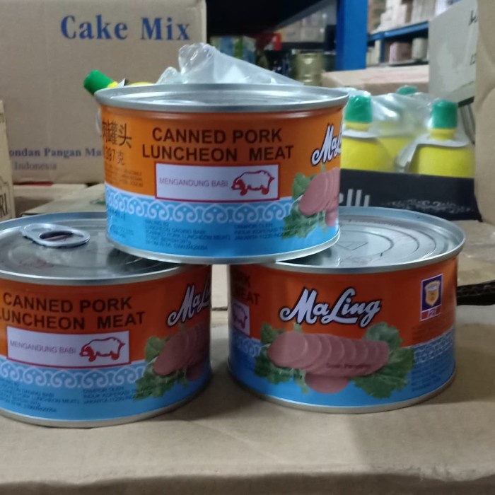 

f0fbfe00 Maling Kaleng / Ma Ling Babi / Luncheon Meat / Makanan Kaleng 379 Gram Ds1Gk