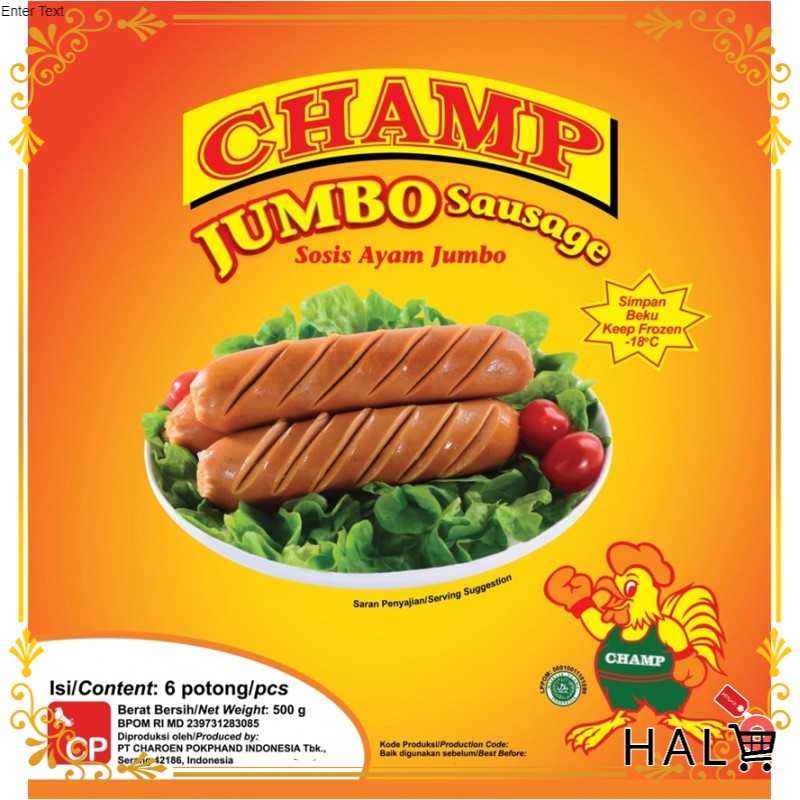 

CHAMP CHICKEN SAUSAGE 500 gr