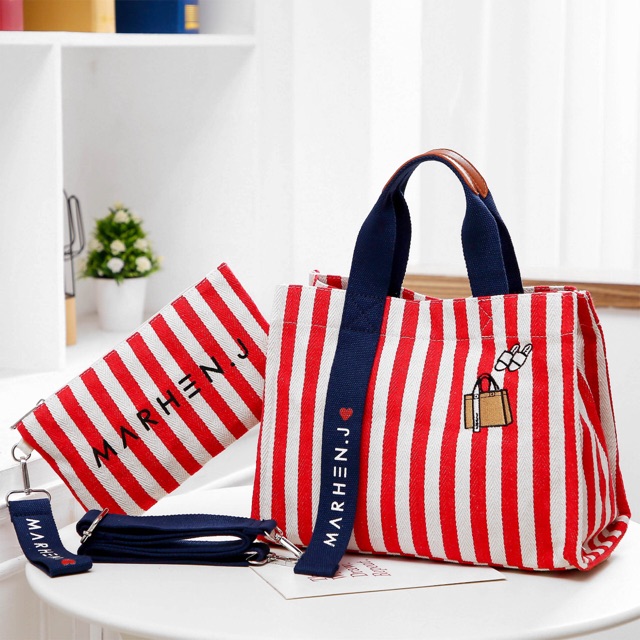*MARHEN J RICO STRIPES PATCH CANVAS F003