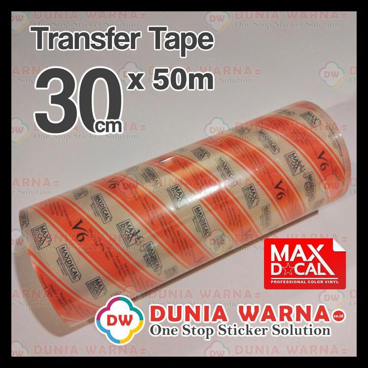

PROMO MAX DECAL Masking Clear Transfer Application Tape 30 cm Roll 50 meter