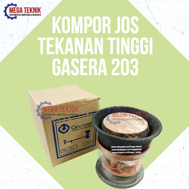 Kompor Jos Tekanan Tinggi Semawar Gas Gasera 203 Pecel Lele Tahu