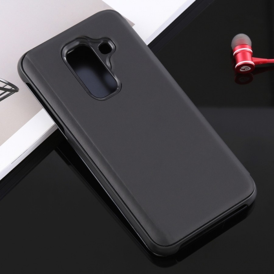 Clear View Standing Cover Samsung Galaxy J8 2018 Hight Quality Copy - Mirror Flip Case