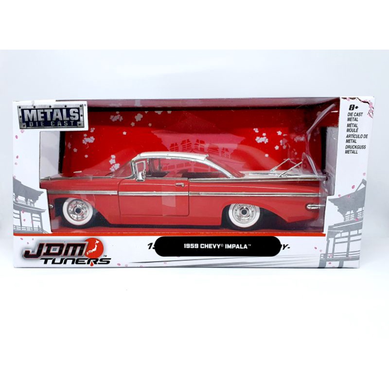 Jada 1:24 1959 Chevy Impala Miniatur Diecast Mobil