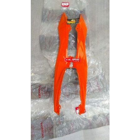 COVER BODY SAYAP ATAS KIRI KANAN HONDA SONIC150R OREN REPSOL100%ORIGINAL AHM