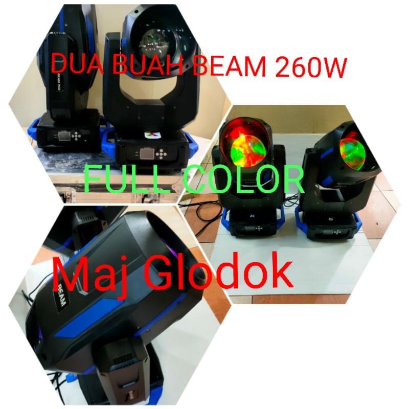 Sepasang Lampu Moving head Beam 260W