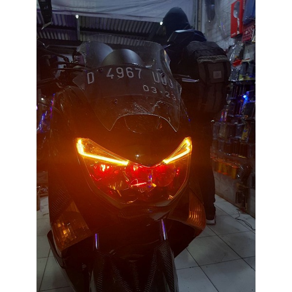 LAMPU ALIS MOTOR 30CM 15CM DRL FLEXSIBEL LENTUR WATERPROOF DC 12V