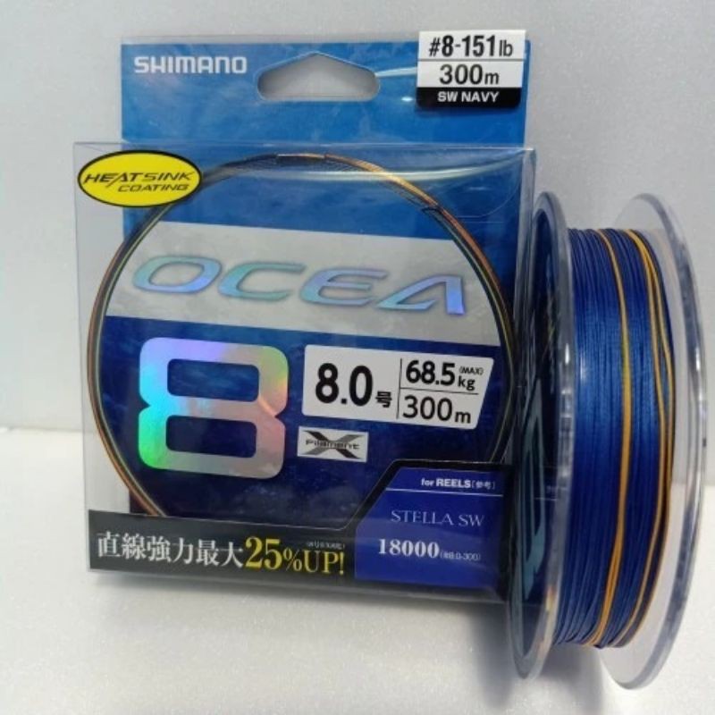 SENAR PE SHIMANO OCEA X8 PE8 300M BLUE