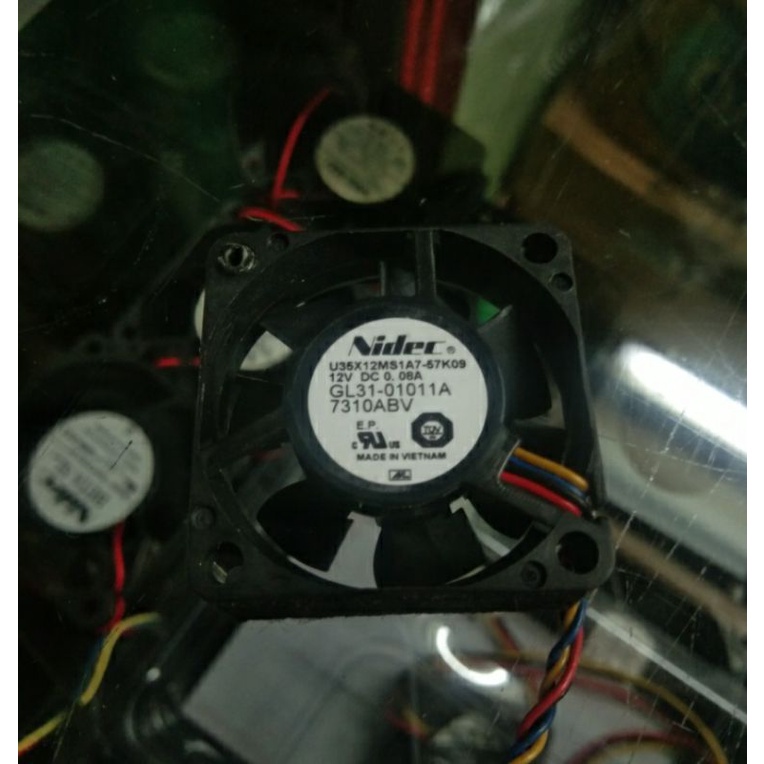 FAN DC 12V 3CM MEREK NIDEC BALL BEARING MADE IN VIETNAM