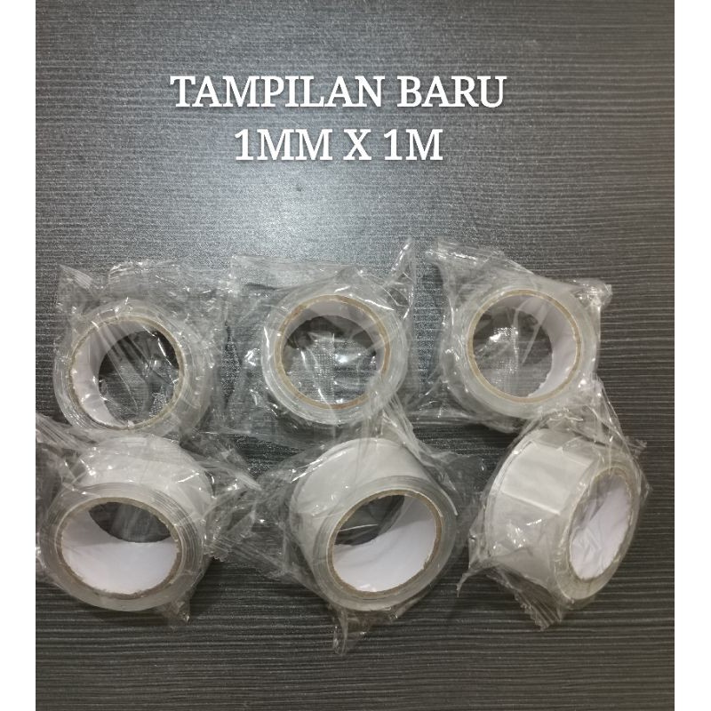 [GROSIR]TAMPILAN BARU  1mmx1meter double tape ajaib lebar 3cm