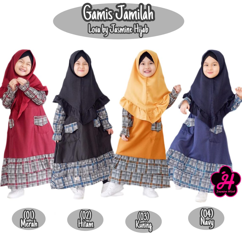 gamis jamilah lova by jasmine hijab