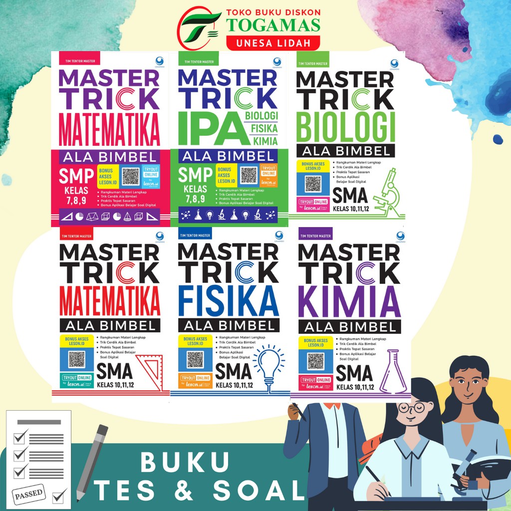 MASTER TRICK ALA BIMBEL MATEMATIKA / IPA / FISIKA / KIMIA / BIOLOGI UNTUK SMP &amp; SMA