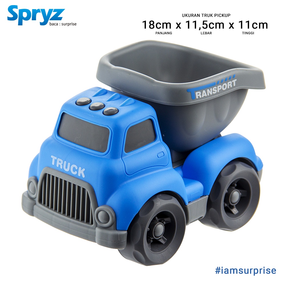 Spryz Turbo 1:20 Mainan Truk Free Wheel