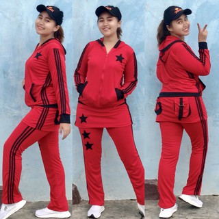 READY Baju  Senam  Aerobik Stelan Outdoor  Zumba Olahraga 