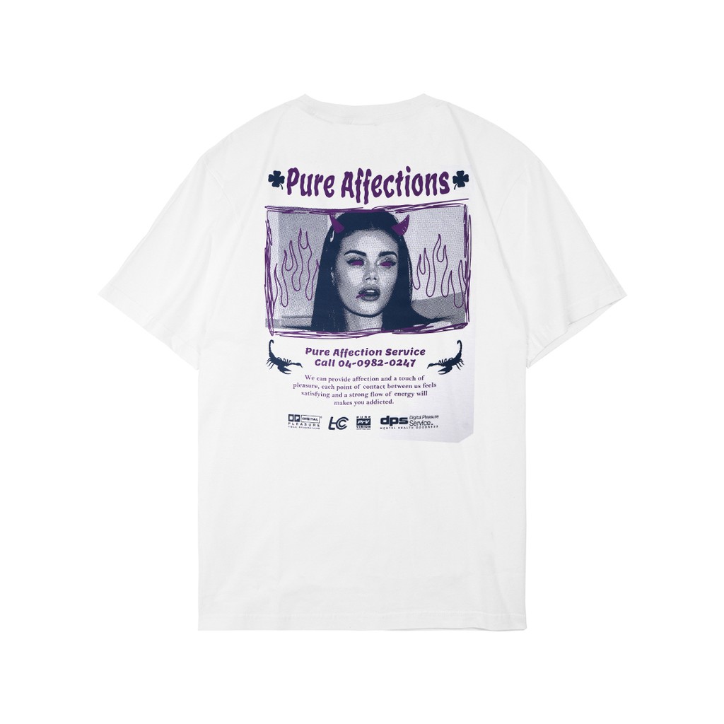 PURE AFFECTION KAOS PRIA/WANITA PUTIH MRJN