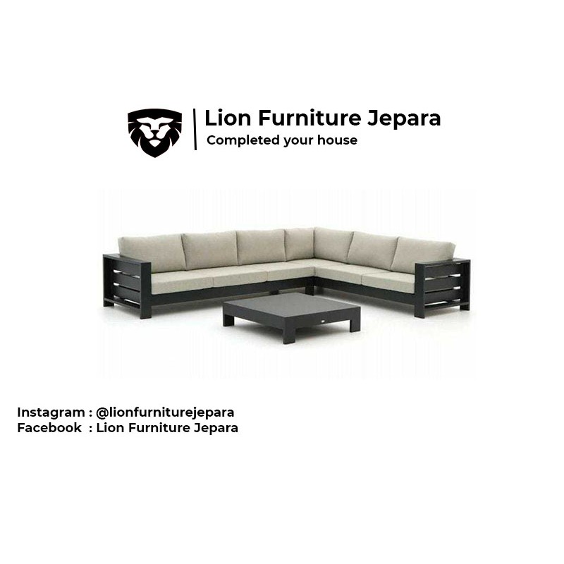 Kursi Tamu Jati Minimalis Letter L