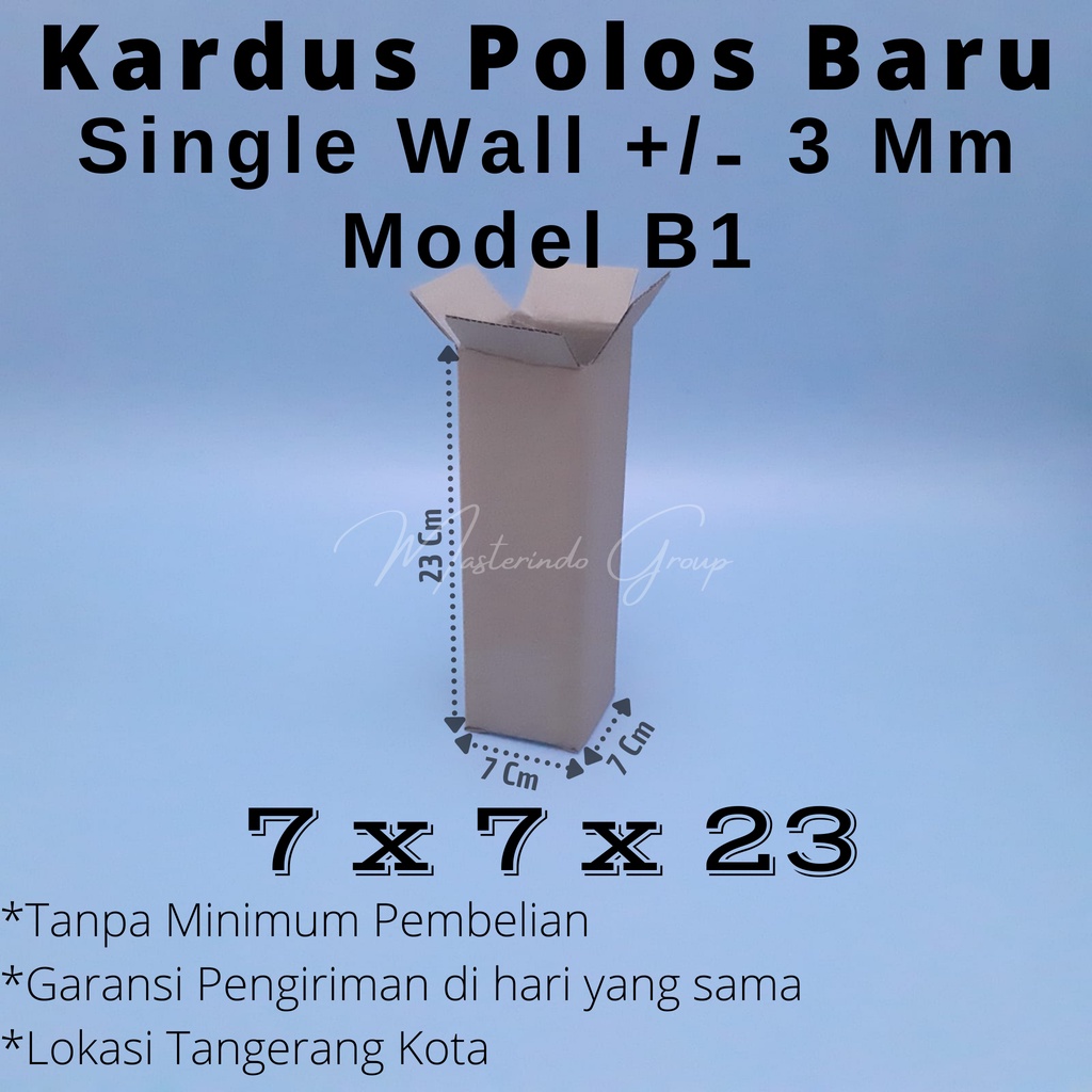 

Kardus Polos 7x7x23 Cm