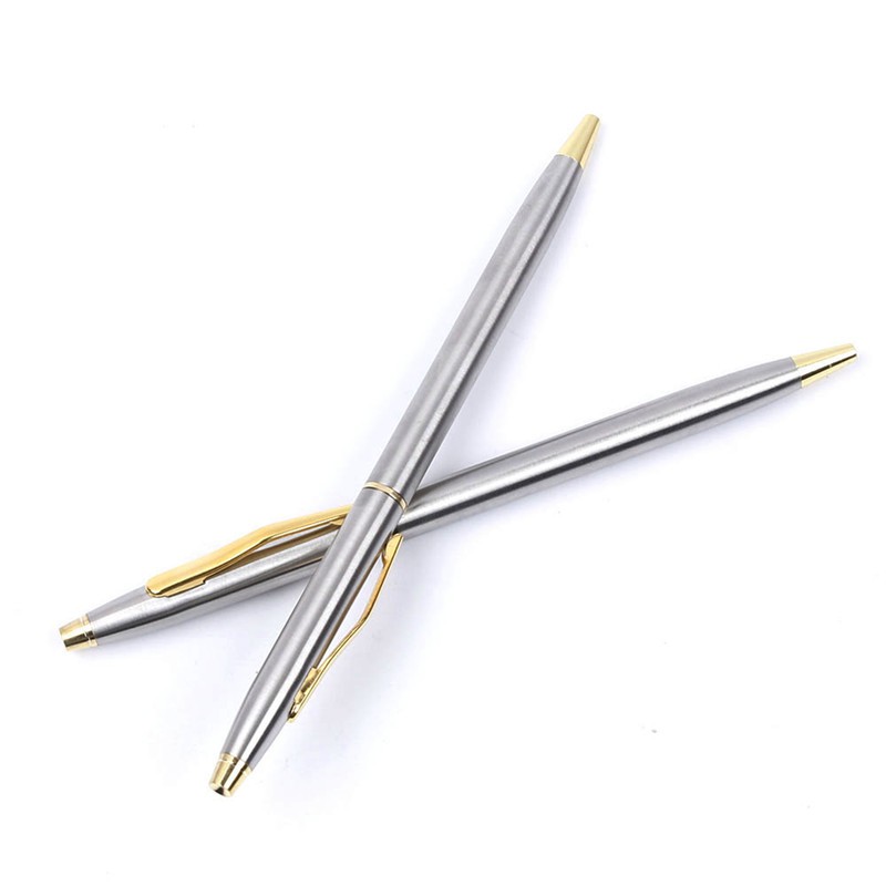

INDORETAIL | Kualitas Tinggi Metal Ballpoint Pen 0.7 Mm Mewah Stainless Steel Batang Berputar Alat