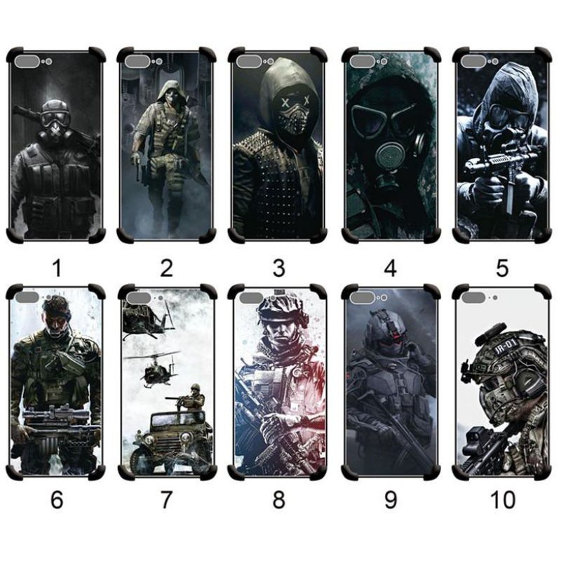 Samsung A10S A20S A30S A50S A50 A21S A31 A51 softcase gambar army motif karakter case motif karakter