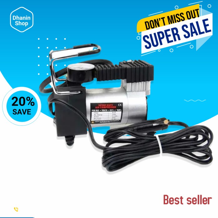 Kompresor Compresor Compresor Alat Pompa Kompa Angin Tire Inflator Ban Motor Mobil Sepeda Kasur Angi