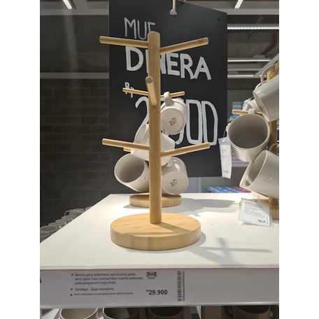 Rak Gelas / Rak gantung kayu / Rak kayu wadah tempat gelas