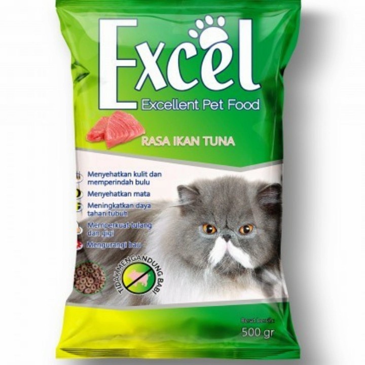 Excel 500gr Fresh Pack Makanan Kucing Cat Food Dry