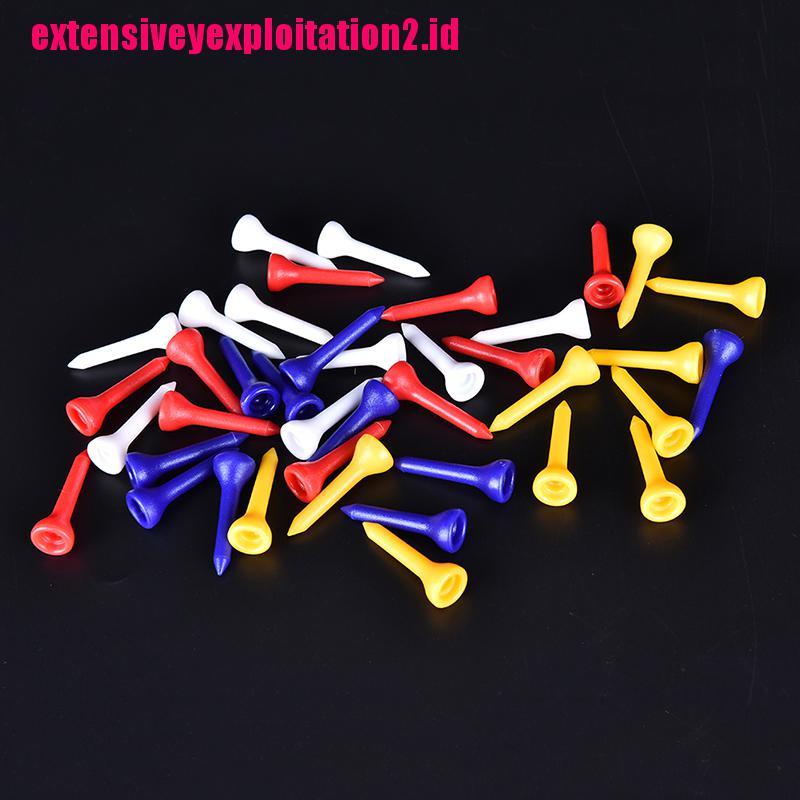 &lt; E2id &amp; &gt; 100PCS Tee Bola Golf Bahan Plastik Ukuran 36mm