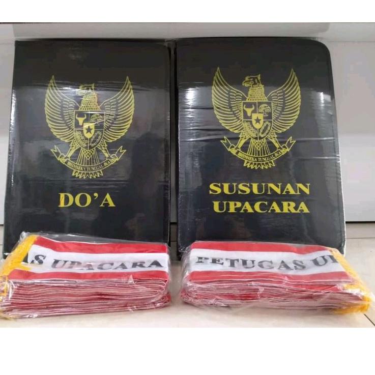 

Harga Bersahabat.. MAP UPACARA SABLON SATU SET + SATU SET SELENDANG / MAP UPACARA SEKOLAH KANTOR PETUGAS UPACARA