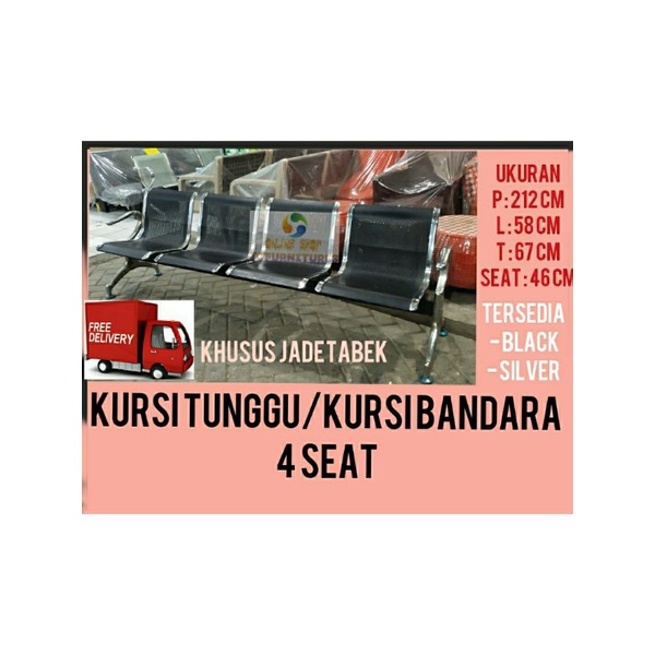 Kursi tunggu Bandara Kursi tunggu 4 Seat