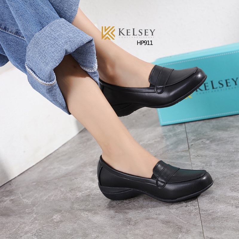 Kelsey Sepatu Kerja Wanita / Sepatu Loafer Kulit Wanita  HP911