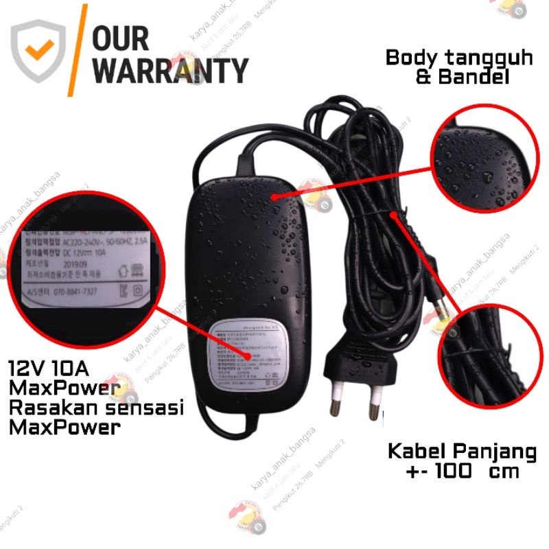 ⭕Paket Mesin 340PSI plus Adaptor 10A Max Power Kualitas terjamin terbaik dikelasnya