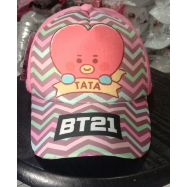 Topi Baseball Anak Perempuan Topi Karakter Topi KPOP Topi BT21 BTS