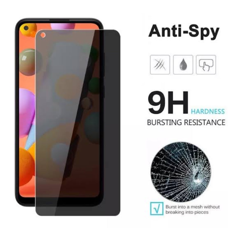 Tempered Glass AntiSpy oppo Reno 4/ 4F/ Reno 5/ 5F/ Reno 6/ Reno 7/ Reno 8 Anti Gores Spy Kaca