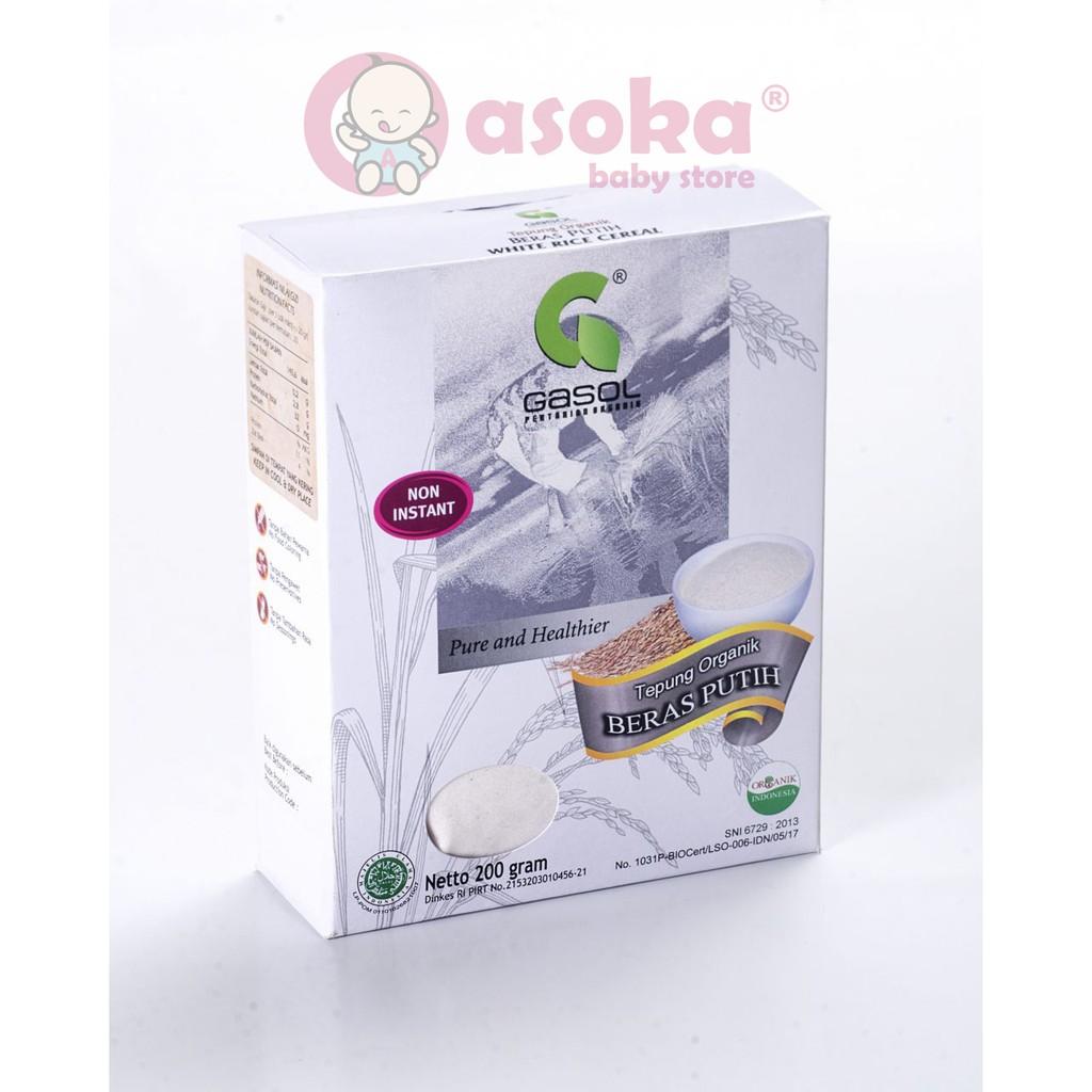 Gasol Tepung Organik 200gr MPASI ASOKA